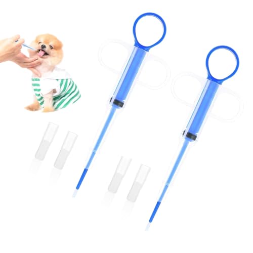 Tablette Feeder, Tabletteneingeber Katze Medikamenten Feeder Spritze, Einfache Verabreichung Für Katzen und kleine Hunde, Schützt Zähne und Zahnfleisch, Bleu Tablette Feeder, Tabletteneingeber Katze Medikamenten Feeder Spritze, Einfache Verabreichung Für Katzen und kleine Hunde, Schützt Zähne und Zahnfleisch, Bleu von BIVOFU