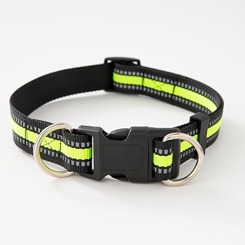 BJEBWAL Katzenhalsband Reflektierendes Sicherheitshalsband mit Doppel D Ring Verstellbar für Kitten und Erwachsene Katzen (Grün, S) von BJEBWAL