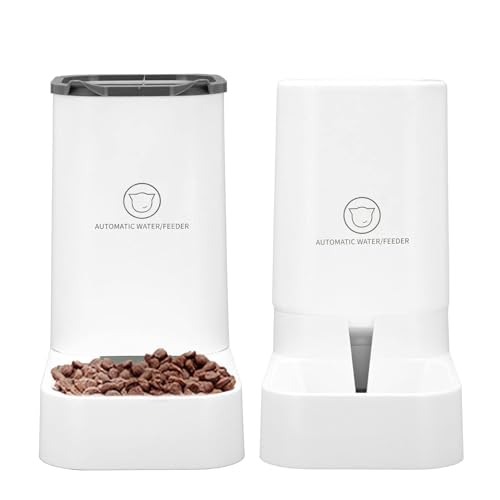 BJMAND Automatischer Futter- und Wasserspender für Haustiere, Futterspender und Bewässerungs-Set, automatischer Futter- und Wasserspender für kleine und mittelgroße Kätzchen BJMAND Automatischer Futter- und Wasserspender für Haustiere, Futterspender und Bewässerungs-Set, automatischer Futter- und Wasserspender für kleine und mittelgroße Kätzchen von BJMAND