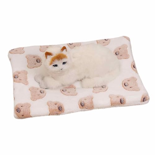 Katzendecken für Indoor-Katzen, gemütliche, beruhigende Katzendecke, waschbar, ultraweiches Flanellstoff, beruhigende Decke, Haustierbedarf, Kissen, Bettmatte für Katzen und Hunde (Eisbär, L: 50 x 60 Katzendecken für Indoor-Katzen, gemütliche, beruhigende Katzendecke, waschbar, ultraweiches Flanellstoff, beruhigende Decke, Haustierbedarf, Kissen, Bettmatte für Katzen und Hunde (Eisbär, L: 50 x 60 von BJMAND