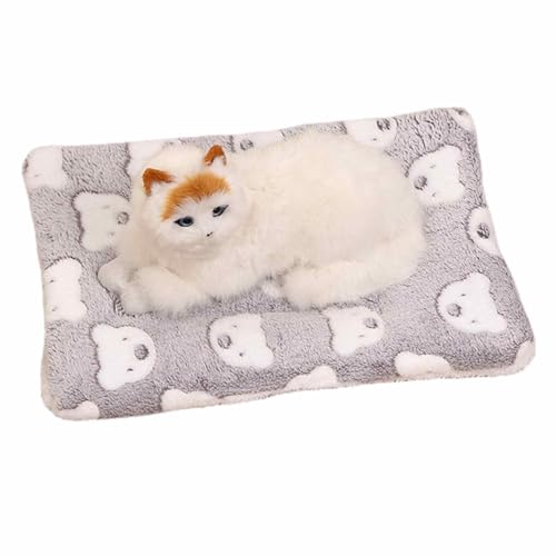Katzendecken für Indoor-Katzen, gemütliche, beruhigende Katzendecke, waschbar, ultraweiches Flanellstoff, beruhigende Decke, Haustierbedarf, Kissen, Bettmatte für Katzen und Hunde (Grizzly, L: 50 x 60 Katzendecken für Indoor-Katzen, gemütliche, beruhigende Katzendecke, waschbar, ultraweiches Flanellstoff, beruhigende Decke, Haustierbedarf, Kissen, Bettmatte für Katzen und Hunde (Grizzly, L: 50 x 60 von BJMAND
