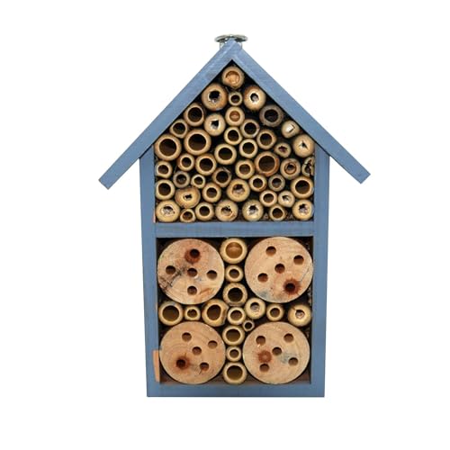 Kostenloses Insektenhotel – Bienenwabenhotel aus Holz – Umweltfreundliches Käferhaus aus Holz, Käferhotel Unterschlupf für Marienkäfer, Schmetterlinge, Wildbienen Gartendekoration (Blaues Kostenloses Insektenhotel – Bienenwabenhotel aus Holz – Umweltfreundliches Käferhaus aus Holz, Käferhotel Unterschlupf für Marienkäfer, Schmetterlinge, Wildbienen Gartendekoration (Blaues von BJMAND