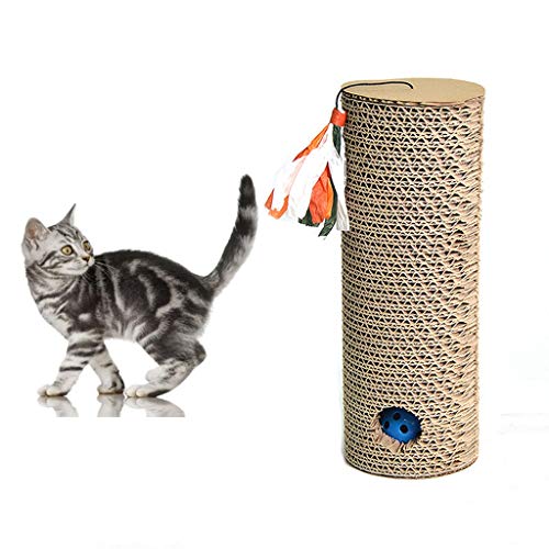 Klettergerüst für Katzen Katzenspielzeug for Katzen Klettergerüst Katzen Kratzbaum Spielzeug Wellpappe Flach Sisal Spielzeug for Katzen Schärfen Klaue Cat Tower Eigentumswohnungen von BJQZX