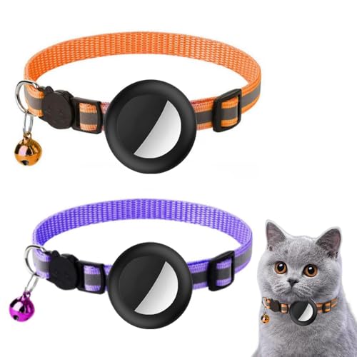 BKEPDY 2er Pack Katzenhalsban Weiche TPU Anti Rutsch und Anti Fall Verstellbar Halsband Katze Kitten mit Sicherheitsverschluss und Glöckchen Reflektierend AirTag GPS Nicht Enthalten BKEPDY 2er Pack Katzenhalsban Weiche TPU Anti Rutsch und Anti Fall Verstellbar Halsband Katze Kitten mit Sicherheitsverschluss und Glöckchen Reflektierend AirTag GPS Nicht Enthalten von BKEPDY