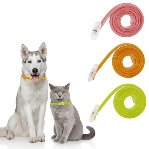 BKEPDY Hundehalsband für Hunde Zecken Halsband für Katze Flohhalsband Verstellbar Halsband für Hunde und Katze mit Natürlichen Inhaltsstoffen Umweltfreundliches Material von BKEPDY
