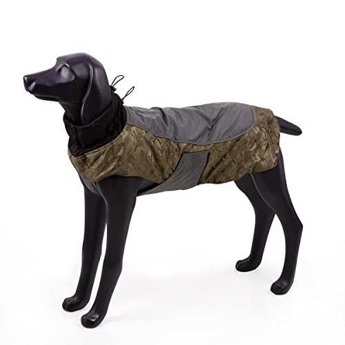 Blackdoggy Warmer Hundemantel, Regenmantel, wasserfest, mit reflektierendem Rand und Leinenaussparung, für kaltes Wetter, Herbst/Winter Blackdoggy Warmer Hundemantel, Regenmantel, wasserfest, mit reflektierendem Rand und Leinenaussparung, für kaltes Wetter, Herbst/Winter von BLACKDOGGY