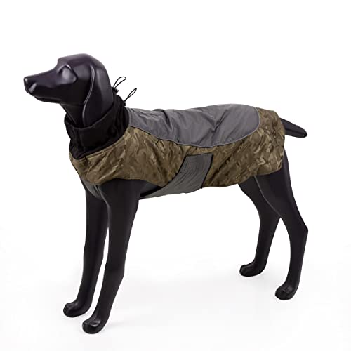 Blackdoggy Warmer Hundemantel, Regenmantel, wasserfest, mit reflektierendem Rand und Leinenaussparung, für kaltes Wetter, Herbst/Winter von BLACKDOGGY