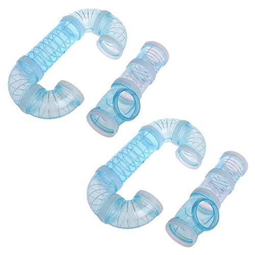 BLASHRD 2 Satz Hamster Rohre, Abenteuer Außen Rohr Set Hamster KäFig Spielzeug Zur Erweiterung des Weltraums Blau BLASHRD 2 Satz Hamster Rohre, Abenteuer Außen Rohr Set Hamster KäFig Spielzeug Zur Erweiterung des Weltraums Blau von BLASHRD