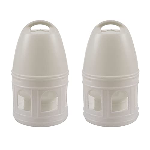 BLASHRD 2X Abnehmbarer Weißer Plastiktrinker mit für Tauben Vogelbedarf 29 x 17 cm von BLASHRD