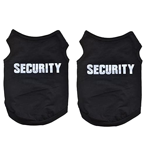BLASHRD 2X Haustier Winterkleidung Hündchen Katze Weste T Shirt Mantel Kleid Pullover Bekleidung Security, Schwarz XS BLASHRD 2X Haustier Winterkleidung Hündchen Katze Weste T Shirt Mantel Kleid Pullover Bekleidung Security, Schwarz XS von BLASHRD