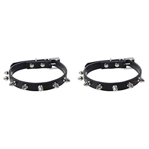 BLASHRD 2X Hundehalsband Hunde Halsband Belt Halsbaender Schwarz Einstellbar S von BLASHRD
