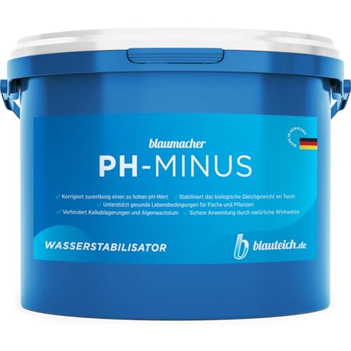 BLAUTEICH blaumacher pH-Minus – pH-Senker für Teiche – senkt zuverlässig hohe pH-Werte – Wasserpflege für Gartenteiche & Schwimmteiche (10 kg) von BLAUTEICH
