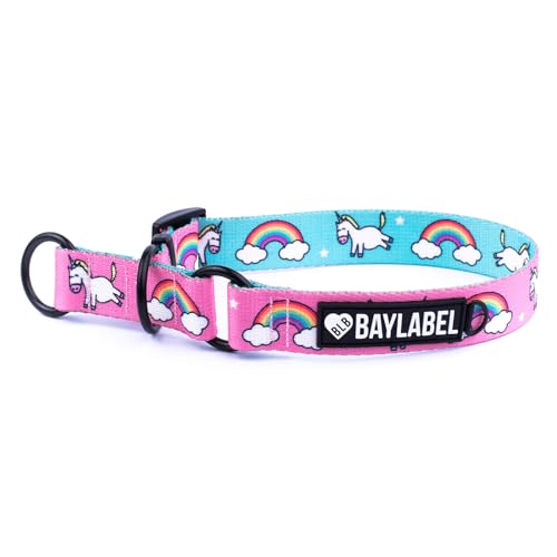 Baylabel Hundehalsband - für Mittlere Hunde - Halbklemmend -Originelles Design - Robuste - Einstellbar - Dog Collar (Breite: 30 mm, XL) von BLB