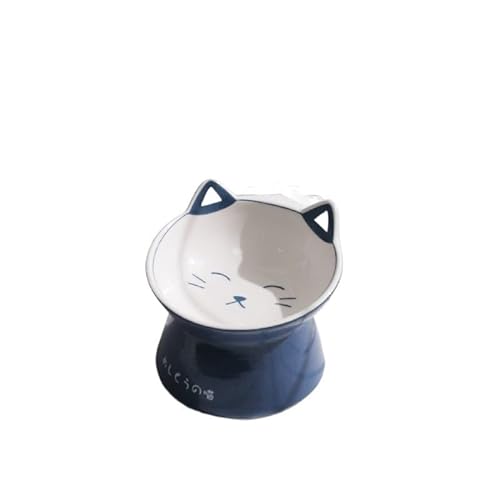 2023 erhöhte Katze Schüssel Keramik Hund Schüssel Tiernahrung Wasser Schüssel Haustier Fütterung Feeder Katze Zubehör Pet Dessert (Color : Style 2) von BLBTEDUAMDE