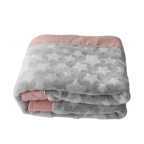 BLBTEDUAMDE Gemütliche Hundedecke: Haustierdecke for mittelgroße Hunde und Katzen, Hundedecken waschbar, weich, fusselfrei(Pink,L 120x82 cm) von BLBTEDUAMDE