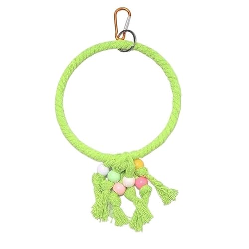BLBTEDUAMDE Vogelspielzeug for Käfigvögel: Futtersuchspielzeug for Sittiche, Vogelspielzeug, Nymphensittichspielzeug, Futtersuchspielzeug for Vögel(L Round Green) von BLBTEDUAMDE