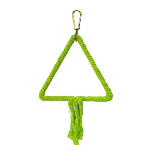 BLBTEDUAMDE Vogelspielzeug for Käfigvögel: Futtersuchspielzeug for Sittiche, Vogelspielzeug, Nymphensittichspielzeug, Futtersuchspielzeug for Vögel(Triangular Green) von BLBTEDUAMDE