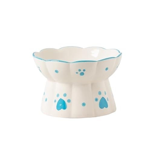 Erhöhter Keramiknapf for Katzen, Tierfutter, Wasser, Snackschalen, kleine Hunde, Futterspender for Trinken und Fressen (Color : Bowl 12) von BLBTEDUAMDE