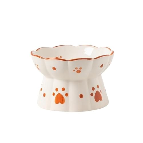 Erhöhter Keramiknapf for Katzen, Tierfutter, Wasser, Snackschalen, kleine Hunde, Futterspender for Trinken und Fressen (Color : Bowl 13) von BLBTEDUAMDE