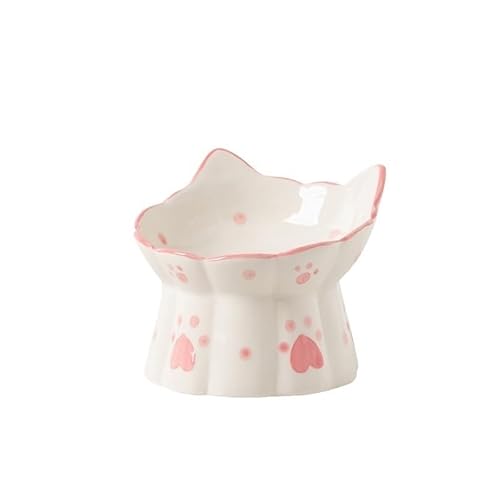 Erhöhter Keramiknapf for Katzen, Tierfutter, Wasser, Snackschalen, kleine Hunde, Futterspender for Trinken und Fressen (Color : Bowl 8) von BLBTEDUAMDE