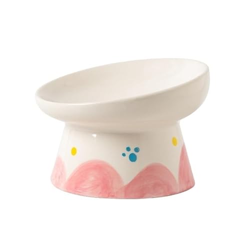 Erhöhter Keramiknapf for Katzen, Tierfutter, Wasser, Snackschalen, kleine Hunde, Futterspender for Trinken und Fressen (Color : Bowl 9) von BLBTEDUAMDE