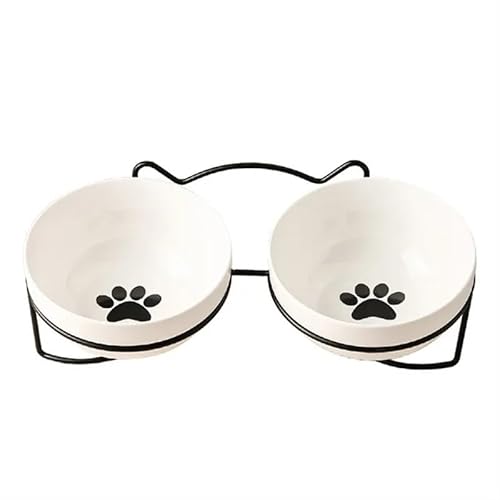 Haustier-Katzennapf, Keramik, 500 ml, Wasser-Futterspender, Futternapf, Futterspender mit erhöhtem Ständer, for Kätzchen und Welpen (Color : 6) von BLBTEDUAMDE