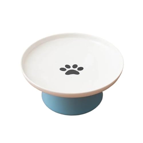 Katzennapf, Keramik-Futternapf, Katzen- und Hundenapf, Futternapf, Futternapf for Kätzchen, Wassernapf, Futternapf for Hunde (Color : Blue-B) von BLBTEDUAMDE