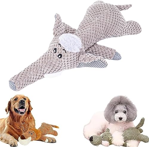 BLEDD 2023 Kuscheltiere for Hunde, Kauspielzeug, quietschend, Robustes Kauspielzeug for Hunde, Invincipaw-Tiere for schwere Kauer (Color : Elephant) von BLEDD
