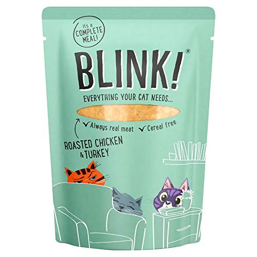 Blink Roasted Chicken & Juicy Turkey Complete Katzenfutterbeutel, 85 g Blink Roasted Chicken & Juicy Turkey Complete Katzenfutterbeutel, 85 g von BLINK