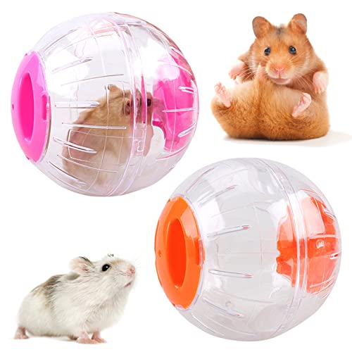 BLLREMIPSUR Spielzeug Hamster Running Ball, Transparent Hamster Laufball Joggingball für Kleintiere, Aktivitätsspielzeug Fitnessball Haustiersport von BLLREMIPSUR