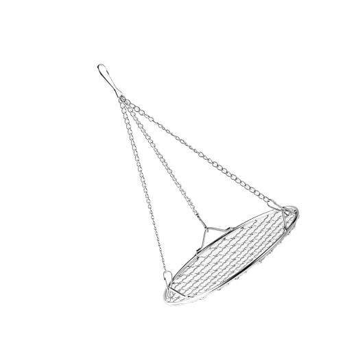 Stabile Metallkette Hängematte, für Kleintiere, Edelstahl, für Vögel und Hamster, Kratzplattform, kaufest, Vogel-Hängebett von BLNGET