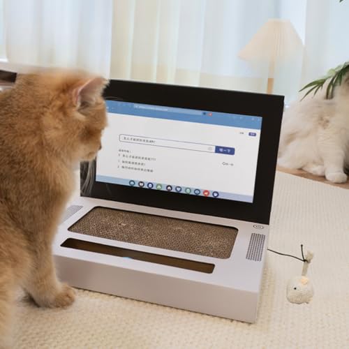 Relatable Laptop-Katzenkratzer, interaktives Katzenspielzeug für Indoor-Katzen, Kätzchenbedarf und Katzenutensilien von BLOSSOMLIFE