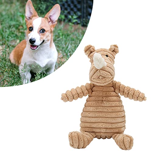 BLSYHDH Hundespielzeug, Lustiges Süßes Nashorn, Interaktives, Quietschendes, Gefülltes Plüsch-Hundespielzeug, Langlebiges, Sicheres Backenzahn-Trainingsspielzeug, Bissfestigkeit, Zähneknirschen, Hunde BLSYHDH Hundespielzeug, Lustiges Süßes Nashorn, Interaktives, Quietschendes, Gefülltes Plüsch-Hundespielzeug, Langlebiges, Sicheres Backenzahn-Trainingsspielzeug, Bissfestigkeit, Zähneknirschen, Hunde von BLSYHDH