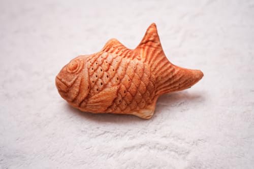 BLUE BAY 100% Katzenminze gefülltes Spielzeug, Katzen Stressabbau Spielzeug, zum Kauen, Kuscheln & Treten Mehrere Muster und Größen (Japanisches Taiyaki (20,3 cm Länge), Einheitsgröße) von BLUE BAY