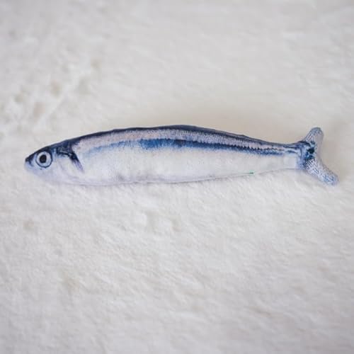 BLUE BAY 100% Silvervine Katzenspielzeug, Katzen Stressabbau Spielzeug, zum Kauen, Kuscheln & Treten, Mehrere Muster und Größen (Makrele (30,5 cm Länge), One Size) von BLUE BAY