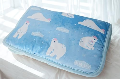 BLUE BAY Coole und bequeme Matte für Hunde und Katzen, tragbar und waschbar, für den Einsatz in Kisten, Betten, Autos oder Böden, atmungsaktiver Stoff von BLUE BAY