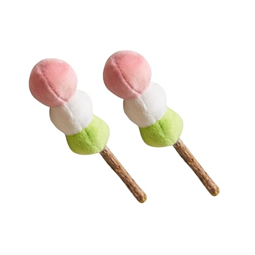 BLUE BAY Dango Silvervine Sticks für Katzen 2er Set für Katzen & Kätzchen Beruhigen Katze Angst und Stress Katze Zahnspielzeug von BLUE BAY