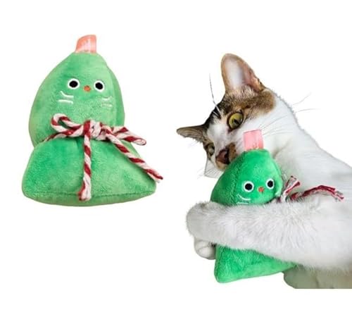 BLUE BAY Sticky Rice Dumpling Plüsch Katzenminze Spielzeug 11.9 cm Kicker Spielzeug Kauspielzeug für Indoor Katzen von BLUE BAY