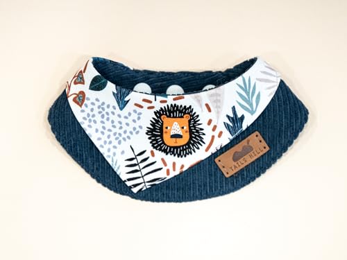 Haustier-Bandana für Katzen und Hunde, weicher und strapazierfähiger Haustier-Schal, erhältlich in 5 Ausführungen, S/M/L/XL, verstellbarer Dreifach-Schnappverschluss, Königsblauer Löwe, Größe M Haustier-Bandana für Katzen und Hunde, weicher und strapazierfähiger Haustier-Schal, erhältlich in 5 Ausführungen, S/M/L/XL, verstellbarer Dreifach-Schnappverschluss, Königsblauer Löwe, Größe M von BLUE BAY