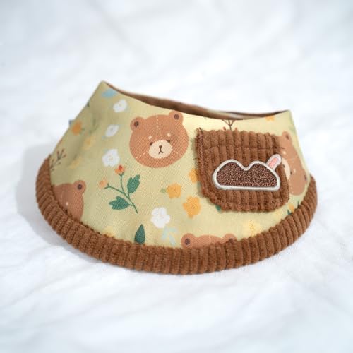 Haustier-Halstuch für Katzen und Hunde, weiches und strapazierfähiges Haustierschal, erhältlich in 5 Ausführungen, S/M/L/XL, verstellbarer Dreifach-Schnappverschluss (Waldbär-Lätzchen, Größe M) Haustier-Halstuch für Katzen und Hunde, weiches und strapazierfähiges Haustierschal, erhältlich in 5 Ausführungen, S/M/L/XL, verstellbarer Dreifach-Schnappverschluss (Waldbär-Lätzchen, Größe M) von BLUE BAY