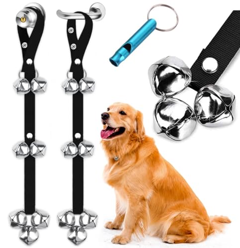 BLUETREE 2 Stück verbesserte Hunde-Türklingeln, Premium-Qualität, tolle Hundeglocken, verstellbare Glocken für das Töpfchentraining Ihres Welpen auf einfache Weise, 7 extra große laute 1,4 Türklingeln BLUETREE 2 Stück verbesserte Hunde-Türklingeln, Premium-Qualität, tolle Hundeglocken, verstellbare Glocken für das Töpfchentraining Ihres Welpen auf einfache Weise, 7 extra große laute 1,4 Türklingeln von BLUETREE