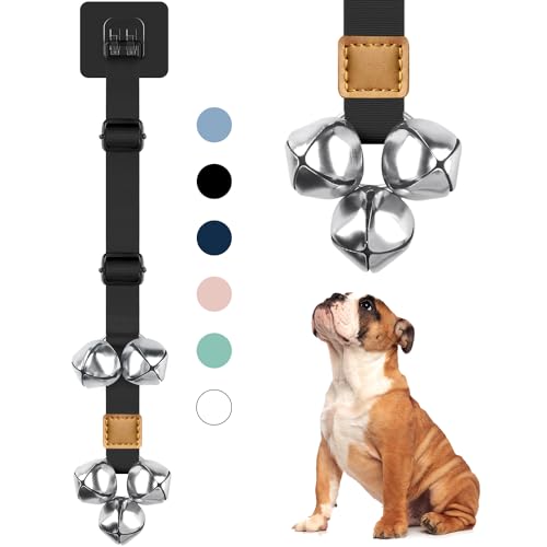 BLUETREE Hunde-Türklingel, hochwertig, für Training, Töpfchen, tolle Hundeglocken, verstellbare Türklingel am Türknauf oder überall in der Nähe der Tür, Länge und Höhe verstellbar BLUETREE Hunde-Türklingel, hochwertig, für Training, Töpfchen, tolle Hundeglocken, verstellbare Türklingel am Türknauf oder überall in der Nähe der Tür, Länge und Höhe verstellbar von BLUETREE