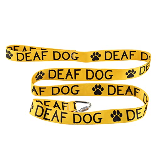 Hundeleine mit Hörbehinderung, Hundeleine, Gehörschutz, Hundeleine, Hundebesitzer, Haustierliebhaber, Geschenk (Deaf Dog-YE) von BLUPARK