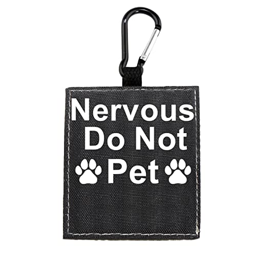 Lustige Hundeleine, Hülle, Nervous Do Not Pet Hundeleine, zum Aufhängen, Alarm, Geburtstagsgeschenk (nicht für Haustiere) von BLUPARK