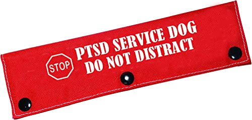 Lustige Hundeleine, Hülle, PTSD-Alarm, Hunde-Geschenk, PTSD-Service, Hund, nicht stören, mit hängendem ID-Patch-Anhänger (PTSD Service-Sleeve) von BLUPARK