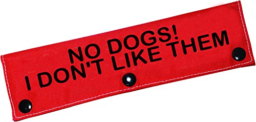 Lustige Hundeleine, mit Aufschrift "No Dogs!I Don't Like Them" (I Don't Like Them-Sleeve) von BLUPARK