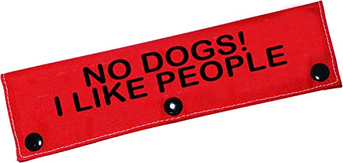 Lustige Hundeleine, mit Aufschrift "No Dogs!I Like People" von BLUPARK