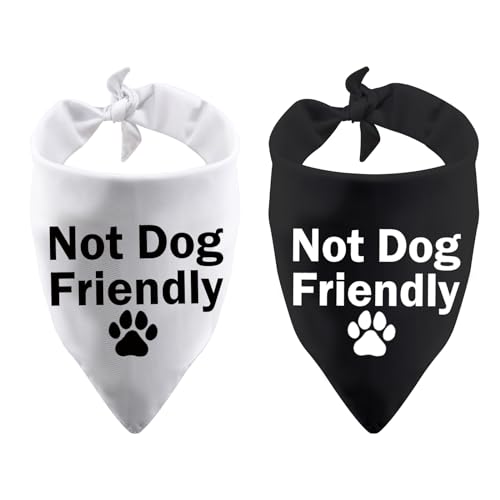 Lustiges Hunde-Halstuch, nicht hundefreundlich, dreieckig, bedruckt, Lätzchen, Haustier-Schal für Haustier-Geburtstagsgeschenk (nicht hundefreundlich) von BLUPARK