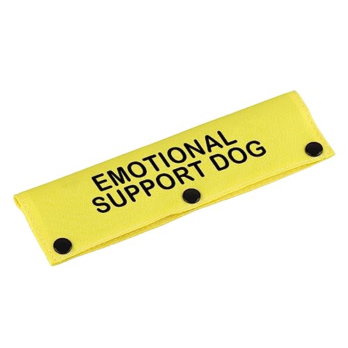 Therapie-Service Hundeleine Ärmel Emotionale Unterstützung Hundeleine Wrap Alarm Hängende ID Patch Tag Haustier Geburtstagsgeschenk (Emotional Dog-YE Sleeve) von BLUPARK