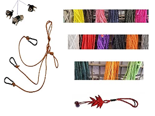 Doppelter Anschluss für 3 Hunde, 3 Befestigungen Stahl + 1 Knöchel, Seil Farbe 12 schwarz oder andere 3 mm x 45 cm, leicht, aber robust für Haustiere für 3 Katzen + 1 Schlüsselanhänger, Doppelter Anschluss für 3 Hunde, 3 Befestigungen Stahl + 1 Knöchel, Seil Farbe 12 schwarz oder andere 3 mm x 45 cm, leicht, aber robust für Haustiere für 3 Katzen + 1 Schlüsselanhänger, von BLUSUPERSHOP
